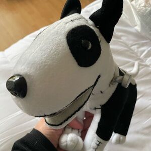 Frankenweenie Sparky Dog Plush Black and White Stuffed Animal